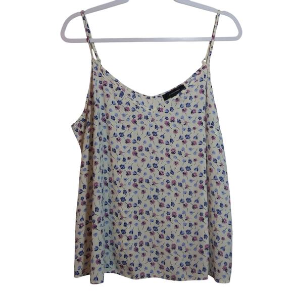 Atmosphere Tops - Atmosphere Ditsy Floral Print Spaghetti Strap Tank Top Casual Size 14